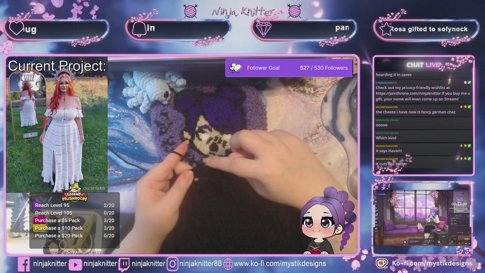 Moonchild Dress | Crochet and Chill | !mushroom !commission !discord !charity !rpg !pronouns