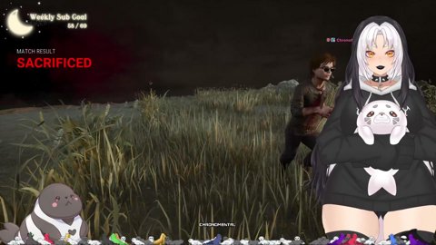 ☾⋆⁺₊ You got caught in a goth trap... what do you do? ☾⋆⁺₊ (+18) !daki !throne !ww !advancedgg #VHorrorS @orcatsukii