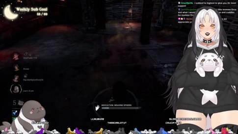☾⋆⁺₊ You got caught in a goth trap... what do you do? ☾⋆⁺₊ (+18) !daki !throne !ww !advancedgg #VHorrorS @orcatsukii