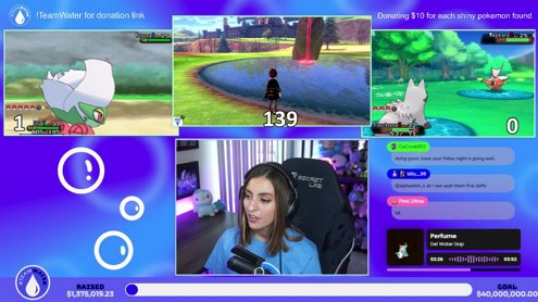 MrBeast #TeamWater event ✩*.ﾟ fishing for shiny pokemon !TeamWater