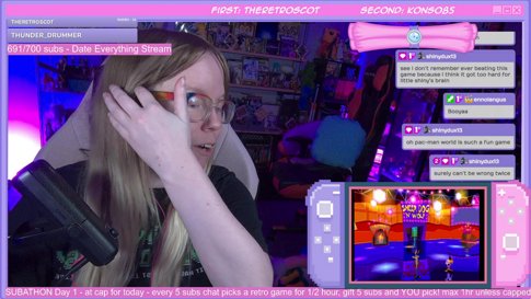 SUBATHON day 1 of 3 in a row! Every 5 subs chat picks a retro game for me to play, gift 5 subs and YOU pick! Giveaways! !subathon !goals