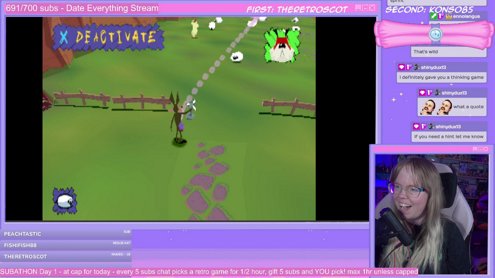 SUBATHON day 1 of 3 in a row! Every 5 subs chat picks a retro game for me to play, gift 5 subs and YOU pick! Giveaways! !subathon !goals