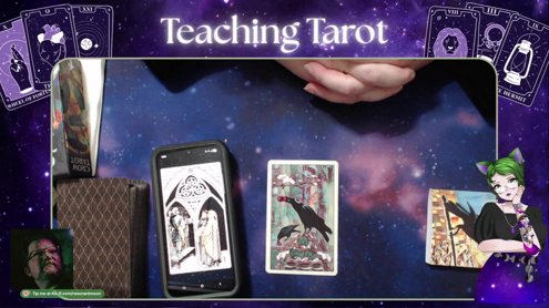 Tarot Tuesday- Readings/Art 1pm-2:30pm - Teaching Tarot 3pm - 5 pm EST with @theteemonster - !readings !kofi !throne !pronouns !discord