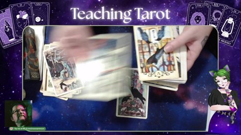 Tarot Tuesday- Readings/Art 1pm-2:30pm - Teaching Tarot 3pm - 5 pm EST with @theteemonster - !readings !kofi !throne !pronouns !discord