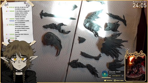 Morí y reviví 😑 Buenos días 😑 Coworking time~  Hoy empezamos con una figura nueva :)|  !pomodoro