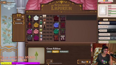 [ENG] Making dresses!! !shop !hype !socials