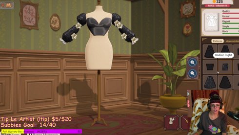 [ENG] Making dresses!! !shop !hype !socials