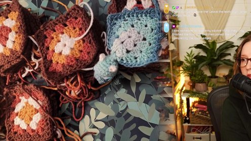 🍂 crocheting a fall scarf | first official crafting stream!