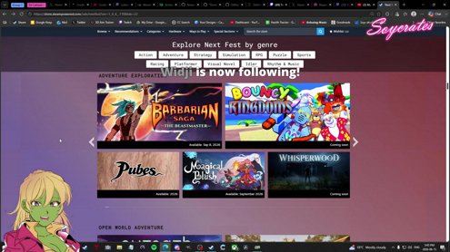 Steam Next Fest Browsing