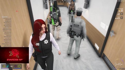 Sgt Emily Alvarez with K9 Kamino Kamino reporting for duty! I EvaRose RP I !evarose
