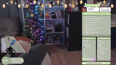 🎄TWITCHMAS DAY 2🎄 Subs get an ornament! || cozy co-working🍅50/10 pomos {MUTED until break time} !sweet !task !done !lurk !first !potato