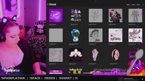 Drawing sin | monsters, baddies, & succubi, oh my! | !degen | !nugget |