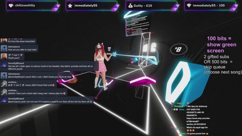 SONG REQUESTS * GIFT 2 SUBS TO SKIP THE QUEUE *. Beat Saber/ Streaming from my flooded house LOL. !songrequest. virtual reality. VR.