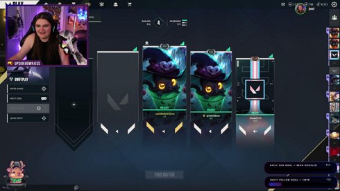 BLINDFOLDED VALORANT VS. @gweniebear | !socials !discord