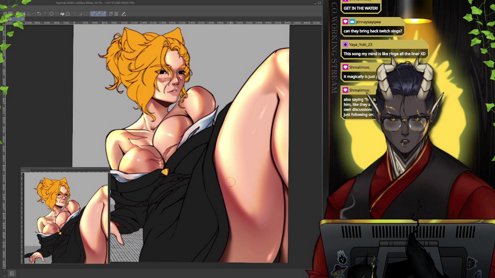 [18+] i dOODLE also hi Laura Bailey youre purty | !soulless !basa !discord !coffee [VTUBER]