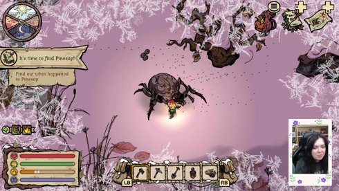 Let us continue the mousecapades! Probably going to have to fight a big spider today, aren't I? !throne !discord