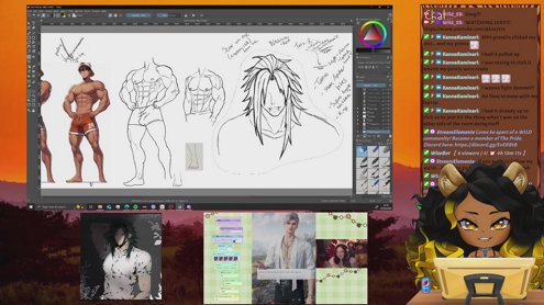 [21+/ UK/ PC] There Maybe a Lot of 🐓 Shots 😏🍆  | Arting🎨 & Chillin' Working on OC LI (Kaid)    !gofund !ad !shoot