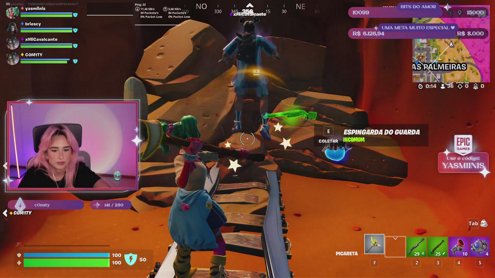Jogando Fortnite com o chat! 💜✨ !jogar !pix